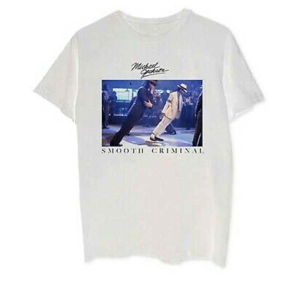 Michael Jackson Other - Men's White Michael Jackson SmoothCriminal T-Shirt